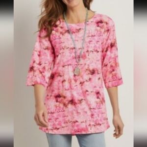 Pink Abstract Women's Top